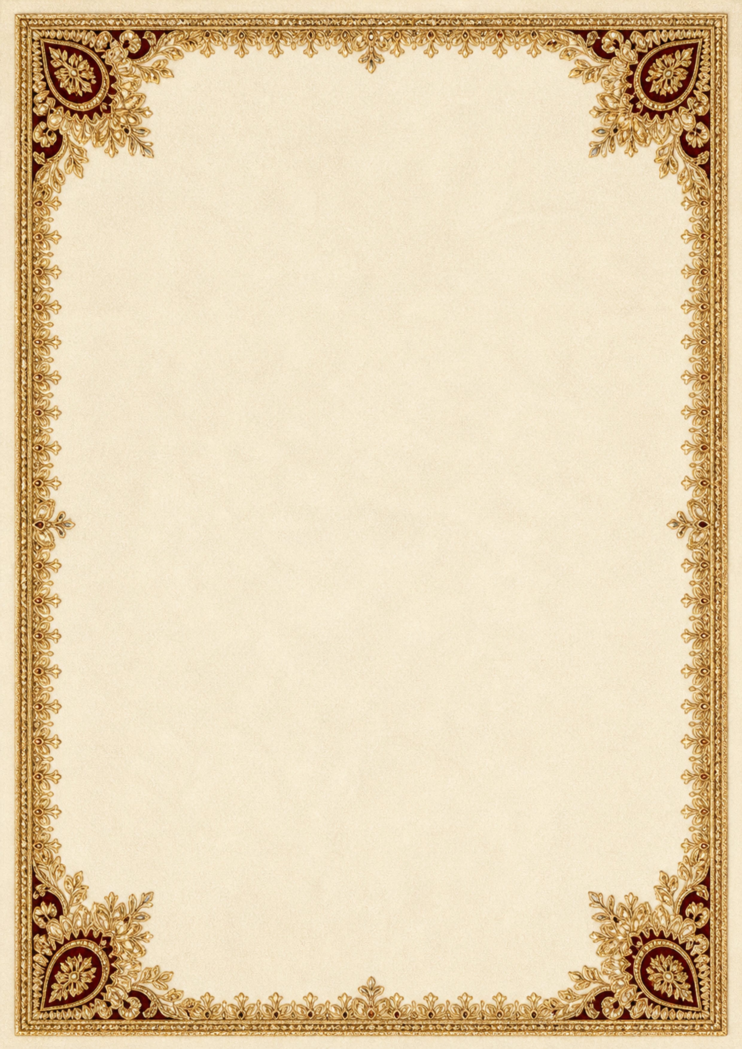 Zari marriage biodata template preview
